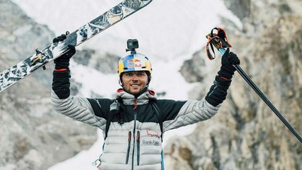 Poland’s Andrzej Bargiel becomes the first to ski down from summit of K2