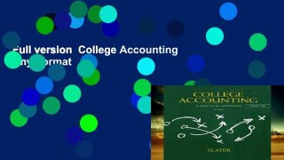Full version  College Accounting  Any Format