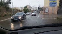 Andria: ecco via Bisceglie durante la pioggia del 23 luglio 2018