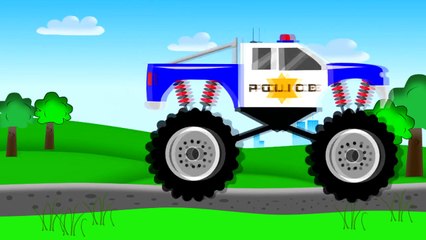 Monster Truck Police _ Policja | Bajki o Policji dla Dzieci