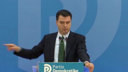 Report Tv - Kreu i PD, Lulzim Basha komunikim me gazetarët në selinë e Partisë Demokratike