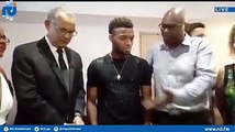 [FLASH INFO] Arrivée du footballeur Thomas LEMAR, champion du Monde 2018 de l’équipe de France de Football, en Guadeloupe à l’aéroport Pôle Caraibes et interven