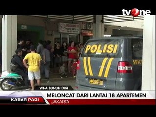 WNA Tewas Bunuh Diri Loncat dari Lantai 18 Apartemen