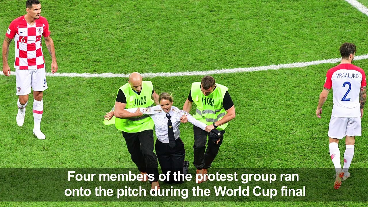 Pussy Riot members lose appeal over World Cup pitch invasion