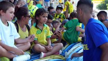 De nombreux supporters à l'entraînement des Canaris