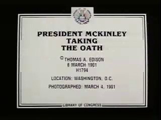 President McKinley Taking the Oath (1901) - Documentary/News/Short Film