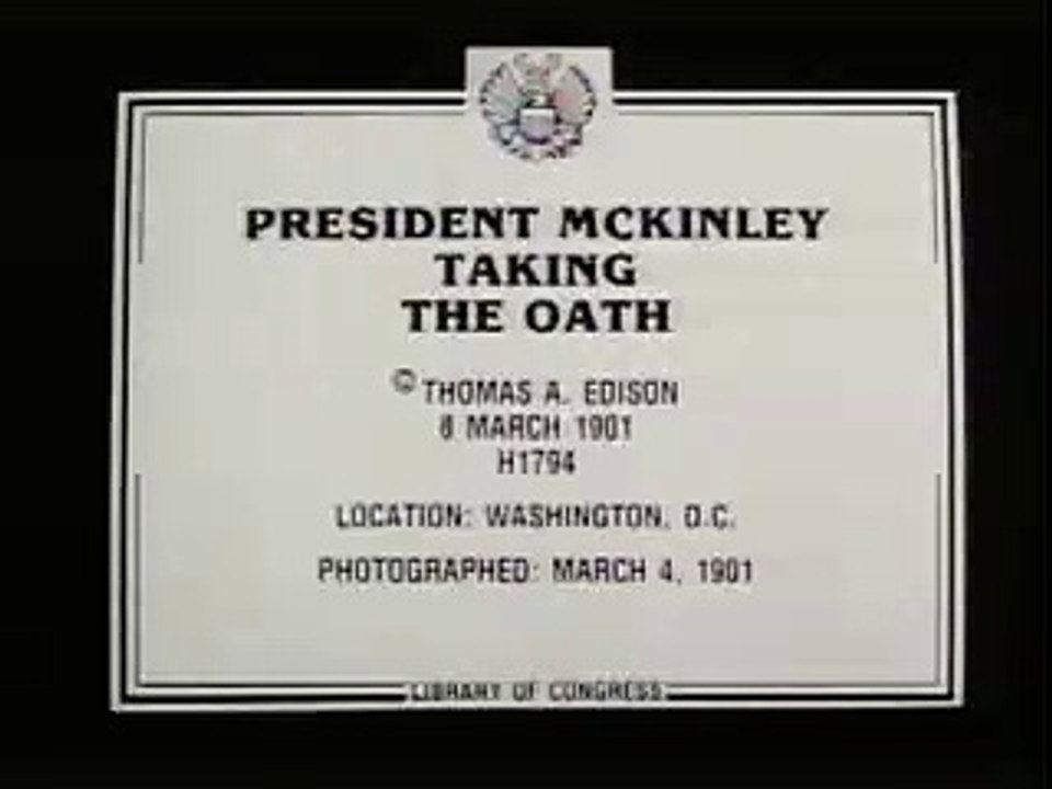 President McKinley Taking the Oath (1901) - Documentary/News/Short Film