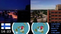 Time lapse del sole dalla Finlandia dimostra che la terra è piatta