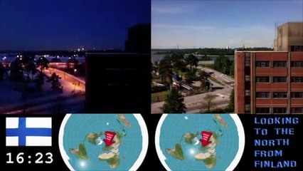 Time lapse del sole dalla Finlandia dimostra che la terra è piatta