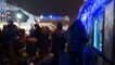 Часы бьют в Новый 2017 год на площади Свободы в Харькове