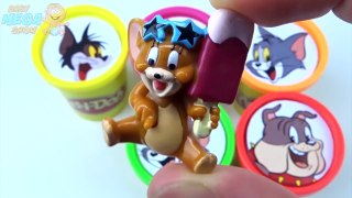 Cups Play Doh Clay Tom and Jerry Collection Surprise Toys Rainbow Colors in English