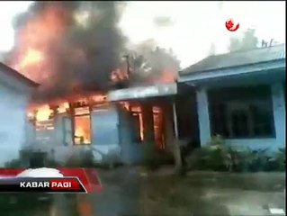 Mobil Damkar Terguling saat Menuju Lokasi Kebakaran