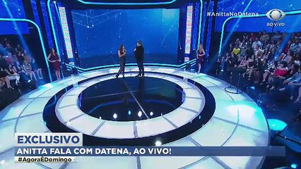 Anitta participa do Agora é Domingo e revela convite de Pharrell Williams