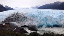 Mouth of the Perito Moreno glacier collapsing