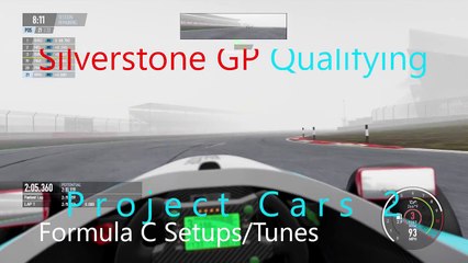 Project Cars 2 - Formula C - Silverstone GP - Qualify in fog -  setup/tune