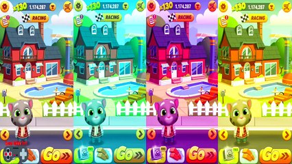 Cartoon Game For Kids and Children My Talking Tom Color - Frosty Tom Play Football Gold Run Game