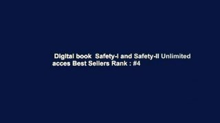 Digital book  Safety-I and Safety-II Unlimited acces Best Sellers Rank : #4