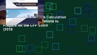Favorit Book  CFP Exam Calculation Workbook: 400+ Calculations to Prepare for the CFP Exam (2018