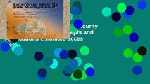 Popular Book  Enterprise Security Risk Management: Concepts and Applications Unlimited acces Best