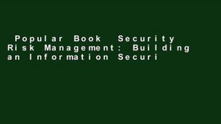 Popular Book  Security Risk Management: Building an Information Security Risk Management Program