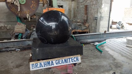 black granite fountain ball,stone fountain globe