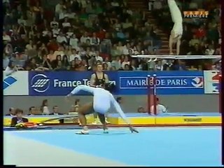 Elvire TEZA (FRA) floor - 1998 French internationals Qualifs