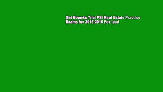 Get Ebooks Trial PSI Real Estate Practice Exams for 2015-2016 For Ipad