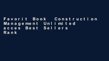 Favorit Book  Construction Management Unlimited acces Best Sellers Rank : #4