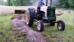 Baling hay - John Deere 730 Tractor & 347 Baler