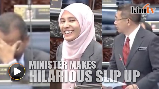 Minister realises error after MPs start laughing