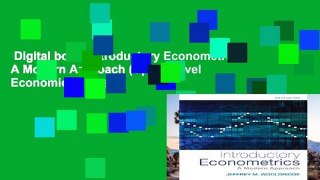 Digital book  Introductory Econometrics: A Modern Approach (Upper Level Economics Titles)