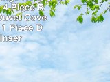 Cozy Beddings Hotel Collection 4 Piece Reversible Duvet Cover Set with 1 Piece Duvet