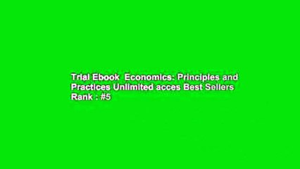 Trial Ebook  Economics: Principles and Practices Unlimited acces Best Sellers Rank : #5