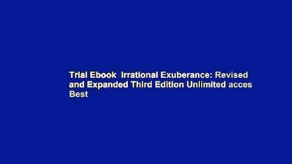 Trial Ebook  Irrational Exuberance: Revised and Expanded Third Edition Unlimited acces Best