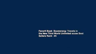 Favorit Book  Boomerang: Travels in the New Third World Unlimited acces Best Sellers Rank : #5