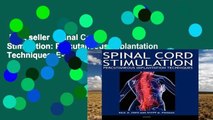 Best seller  Spinal Cord Stimulation: Percutaneous Implantation Techniques  E-book