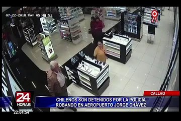 Frustan robo de chilenos en aeropuerto Jorge Chávez