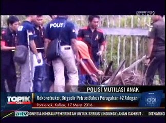 Rekonstruksi, Brigadir Petrus Bakus Peragakan 42 Adegan