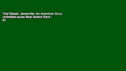 Trial Ebook  Janesville: An American Story Unlimited acces Best Sellers Rank : #2