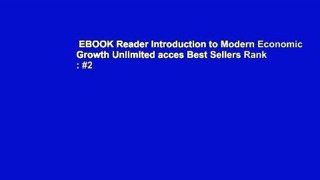 EBOOK Reader Introduction to Modern Economic Growth Unlimited acces Best Sellers Rank : #2