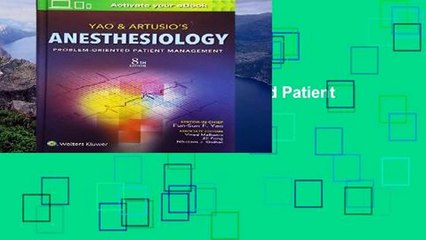 Popular  Yao   Artusio s Anesthesiology: Problem-Oriented Patient Management  Full