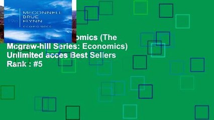 Trial Ebook  Economics (The Mcgraw-hill Series: Economics) Unlimited acces Best Sellers Rank : #5