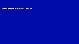 Ebook Screen World 1997: 48 Full
