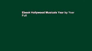 Ebook Hollywood Musicals Year by Year Full