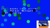this books is available High Output Management P-DF Reading