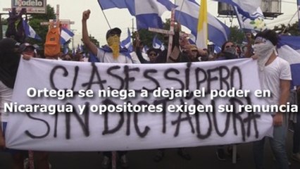 Ortega se niega a dejar el poder en Nicaragua y opositores exigen renuncia
