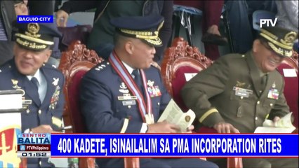 400 kadete, isinailalim sa PMA incorporation rites
