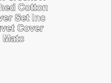 sheltin 100Percent Natural Washed Cotton Duvet Cover Set Includes 1 Duvet Cover and 2