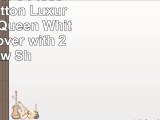 Duvet Cover 3 Piece set  100 Cotton Luxury Bedding Queen White  Duvet Cover with 2