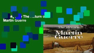 [book] New The Return of Martin Guerre